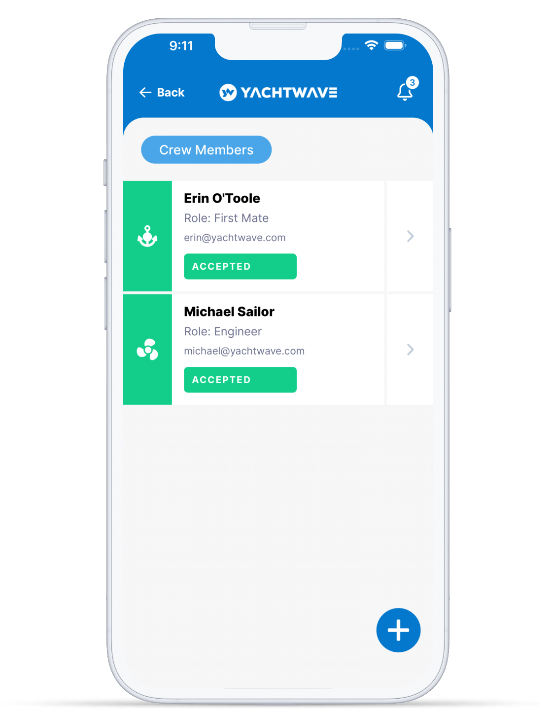 Share with Family & Crew